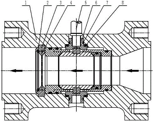 一种整体侧装式球阀的制作方法