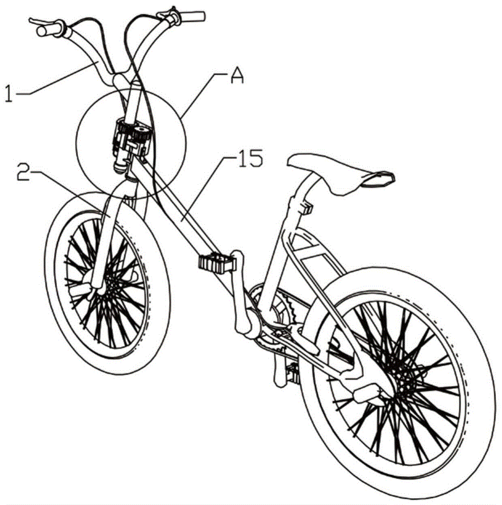 反转向自行车的制作方法