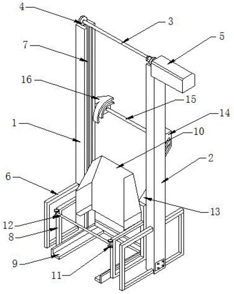 一种安装中央空调时专用的升降单梯的制作方法