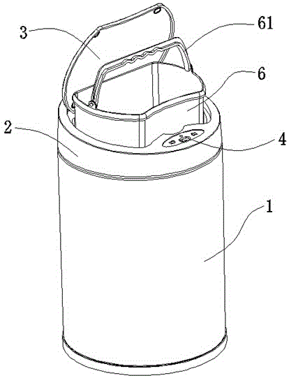 连杆开合式感应垃圾桶的制作方法