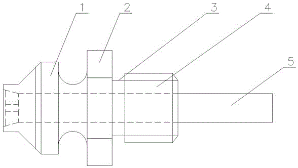 用于空心铆钉车削的夹具的制作方法