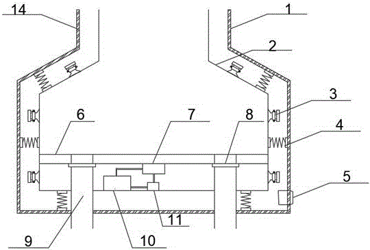 一种用于混凝土生产称重仓防粘附的装置的制作方法