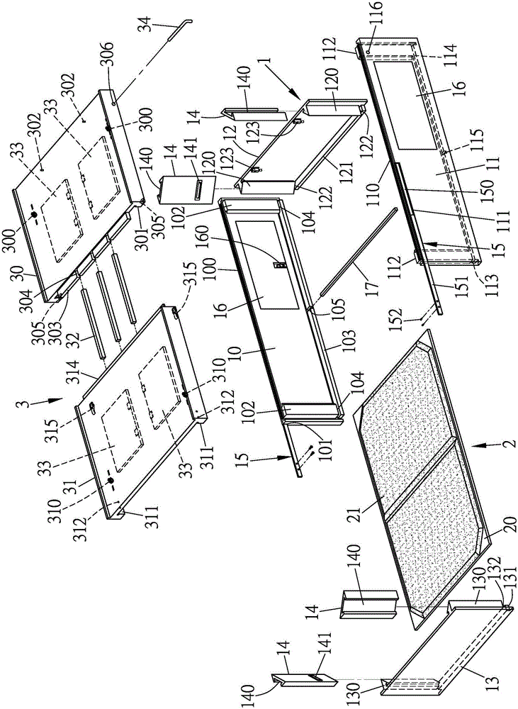 组合式逃生床的制作方法