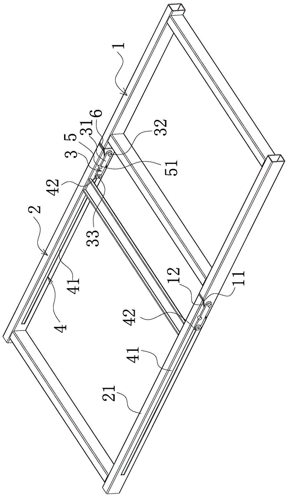 跑步机推拉折叠式跑台架的制作方法