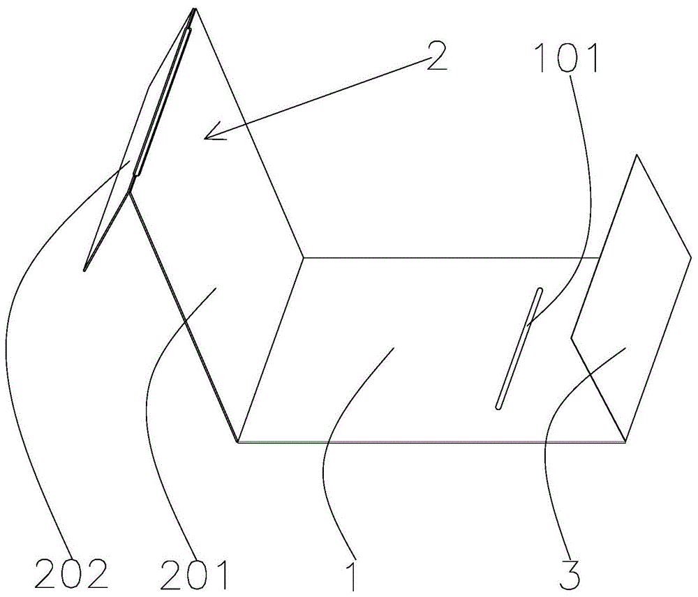 一种用于制作口袋内贴的模板的制作方法