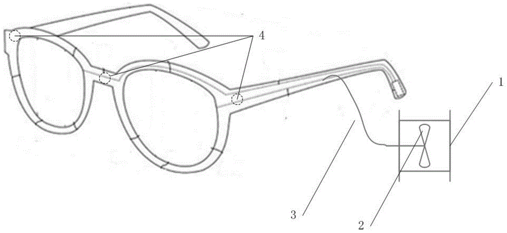 一种小型化负离子保健眼镜的设计制备方法及负离子保健眼镜与流程