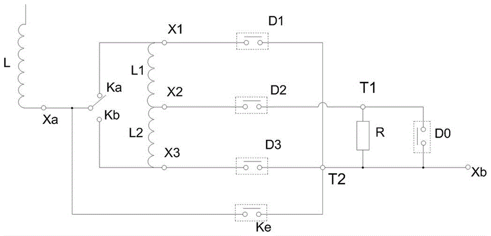 一种带极性转换的交错并联式多档变压器有载调压电路的制作方法