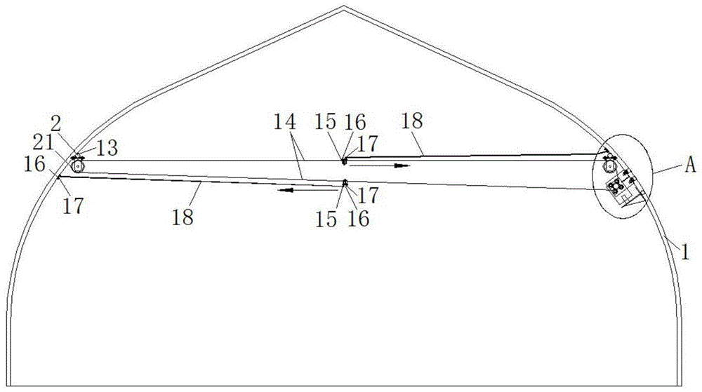 一种拱棚内遮荫系统的制作方法