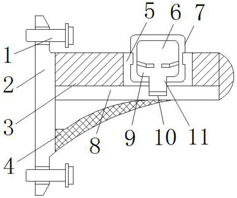 一种窗帘轨道固定结构的制作方法