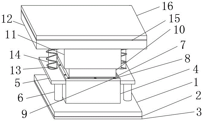 一种后减震器弹簧安装座加强板冲压模具的制作方法