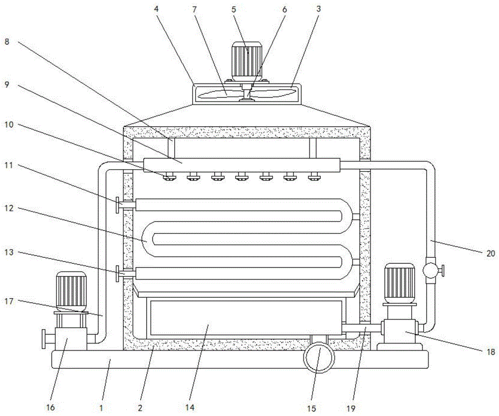 一种中频电炉专用闭式冷却塔的制作方法