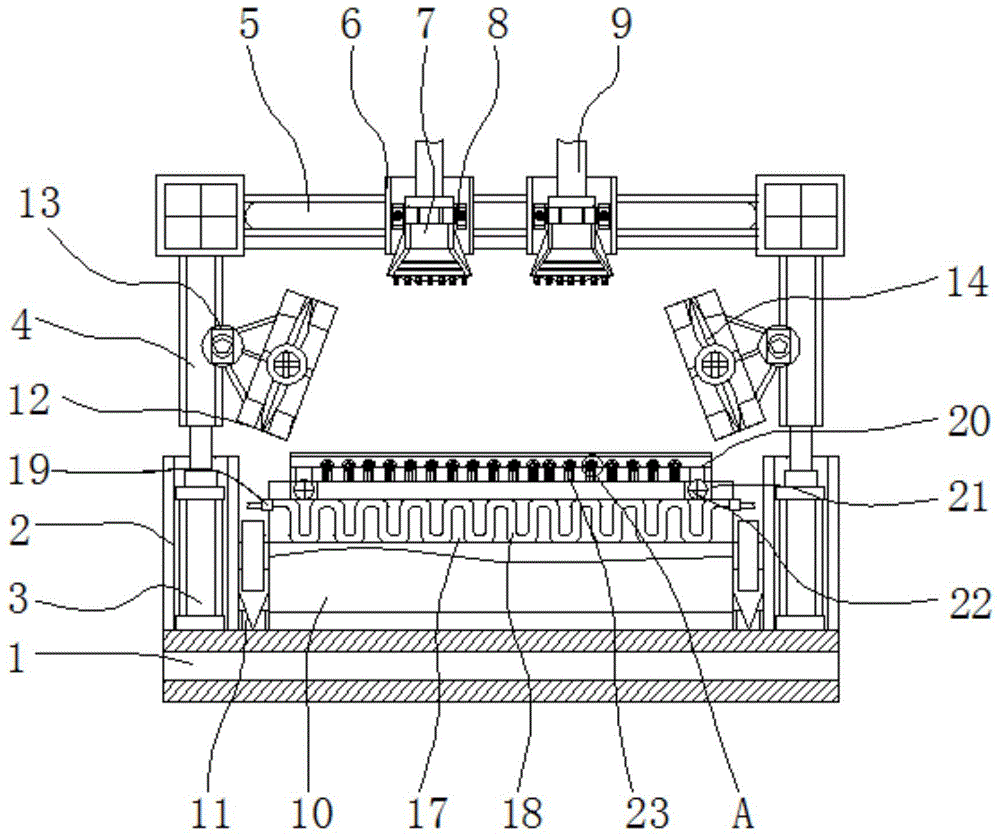 一种数控机床零部件生产用可快速散热定型的传送装置的制作方法