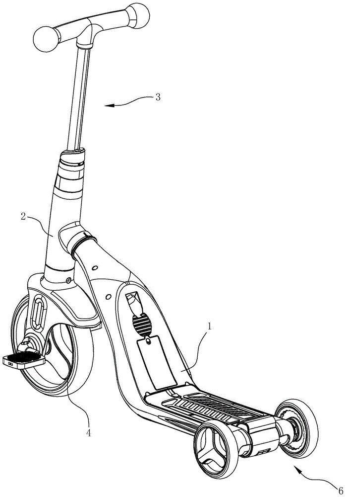 一种具有刹车系统的滑板车的制作方法