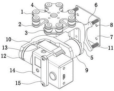 一种高速巡查无人机航拍云台稳定结构装置的制作方法