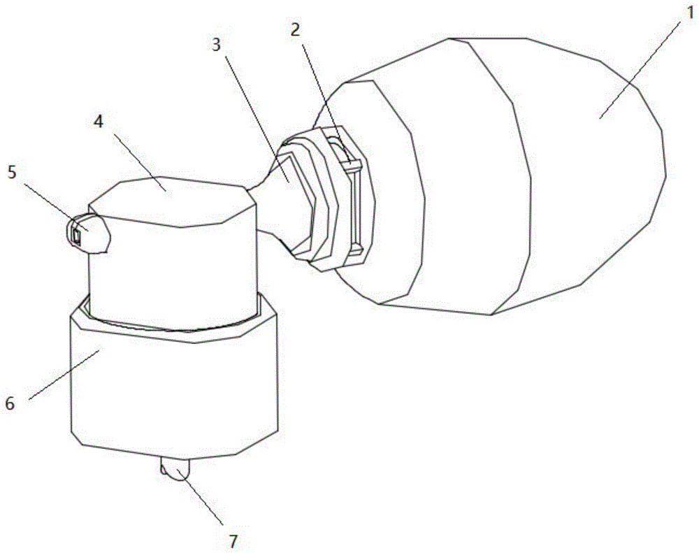 一种球型灯泡状大气压乳液泵的制作方法