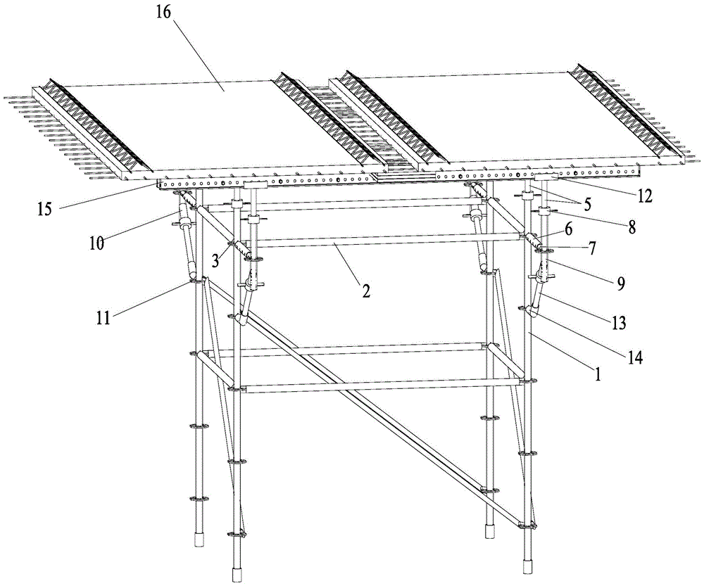 叠合板支撑体系的制作方法