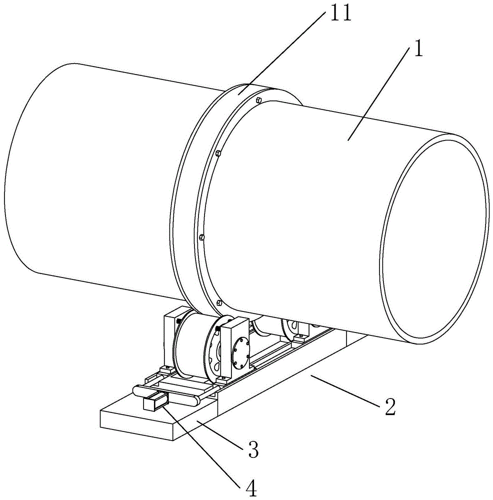 一种回转窖托轮调整装置的制作方法