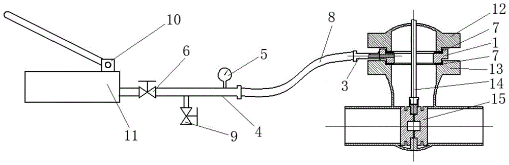 闸阀打压装置的制作方法