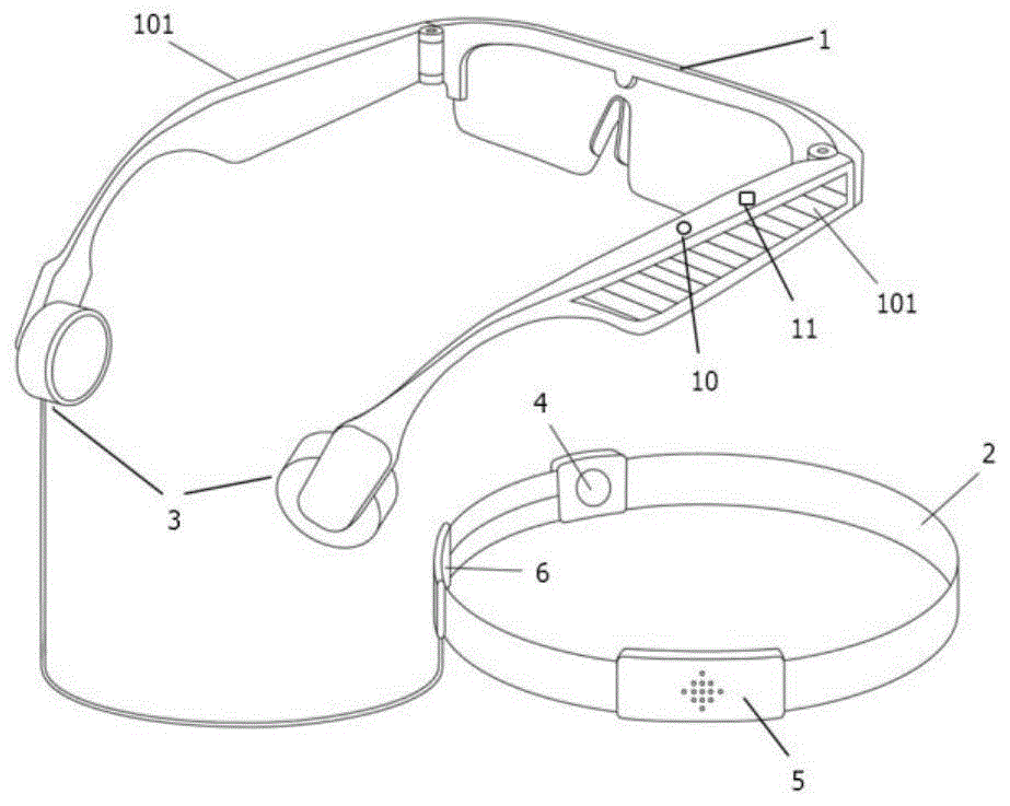 一种多功能骨传导眼镜装置的制作方法