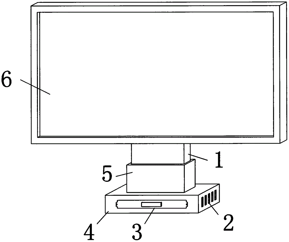 一种计算机显示器托座装置的制作方法