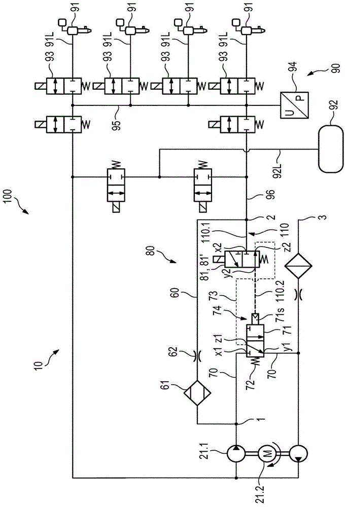 压缩空气供应设备、气动系统和用于运行压缩空气供应设备或气动系统的方法与流程