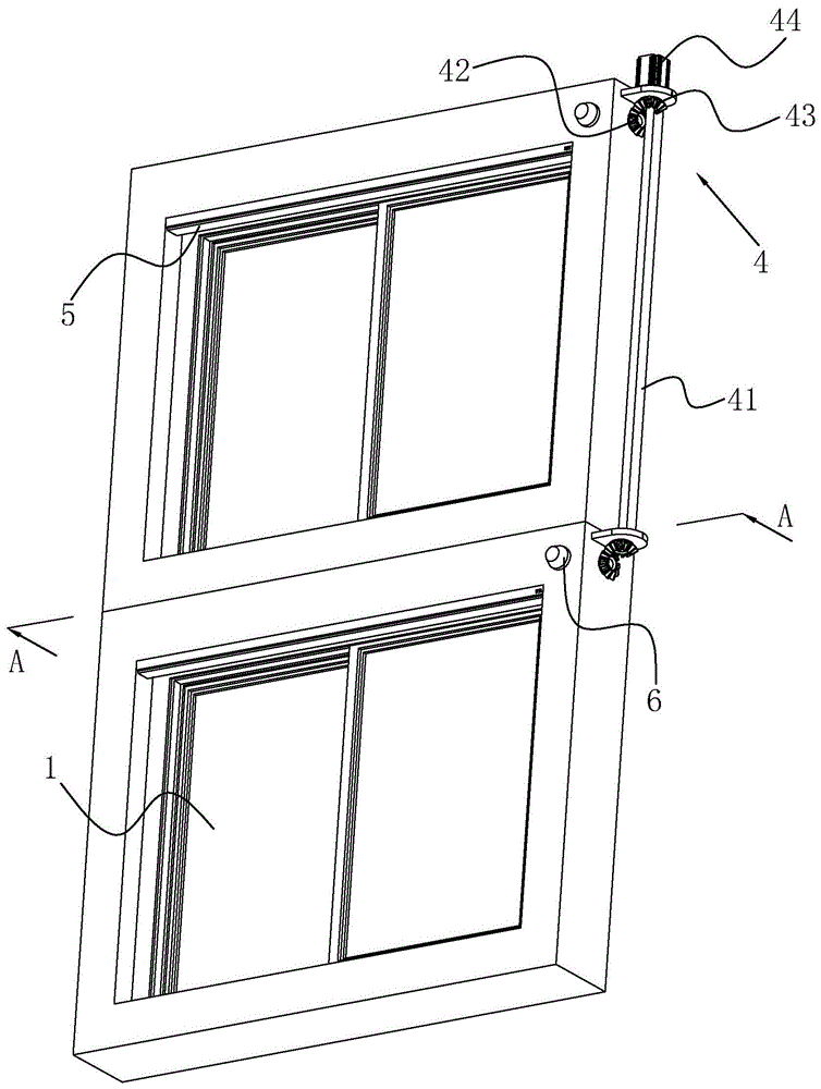 一种带有防风雨装置的门窗结构的制作方法