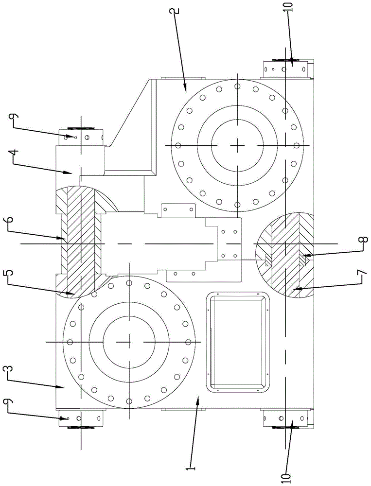 金属圆环链拉伸机分体式缸座结构的制作方法