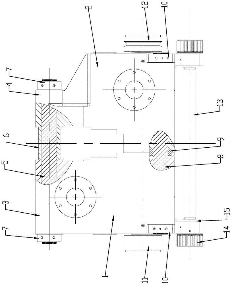金属圆环链拉伸机分体式滑车结构的制作方法