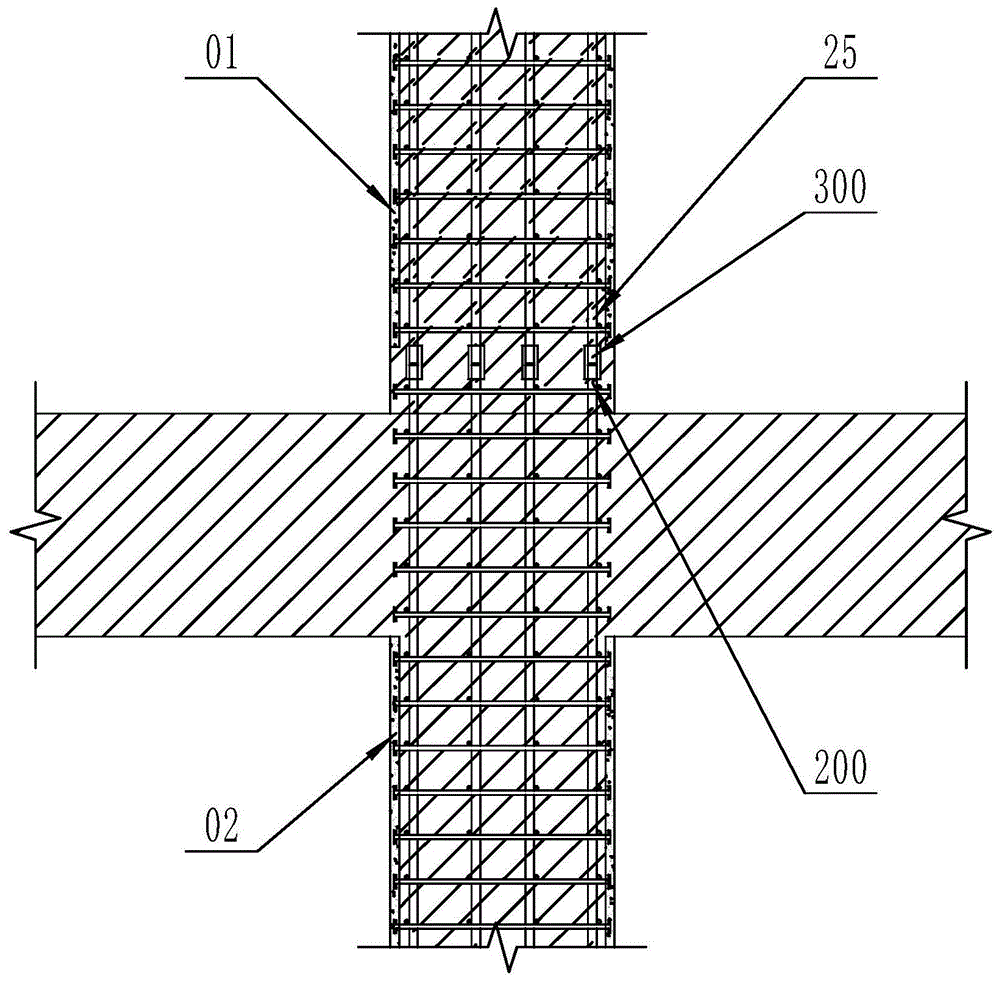 柱与柱的连接节点结构的制作方法