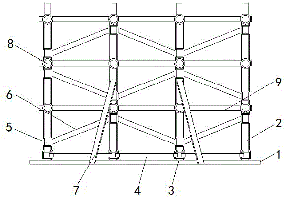 一种拼接稳固的组合式建筑施工脚手架的制作方法