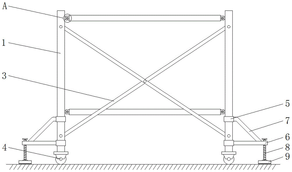 一种装配式建筑工程施工用脚手架的制作方法