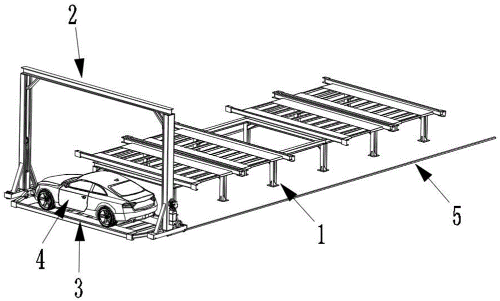 一种双柱龙门式简易升降泊车设备的制作方法