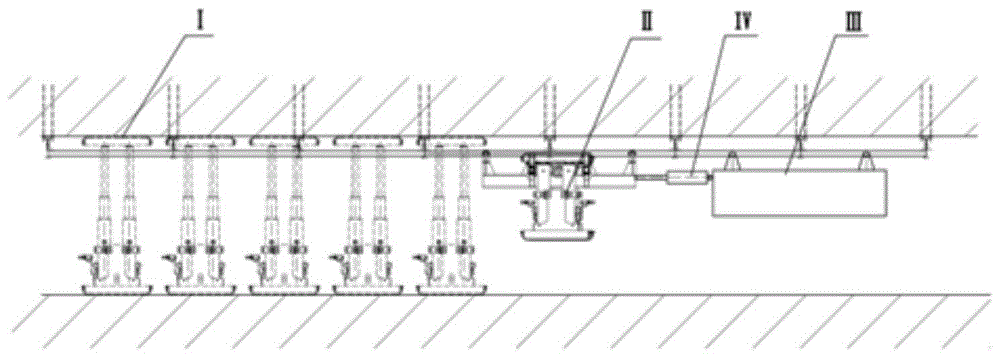 一种墩式支架及单轨吊和落地轨机械手循环搬运支护系统的制作方法