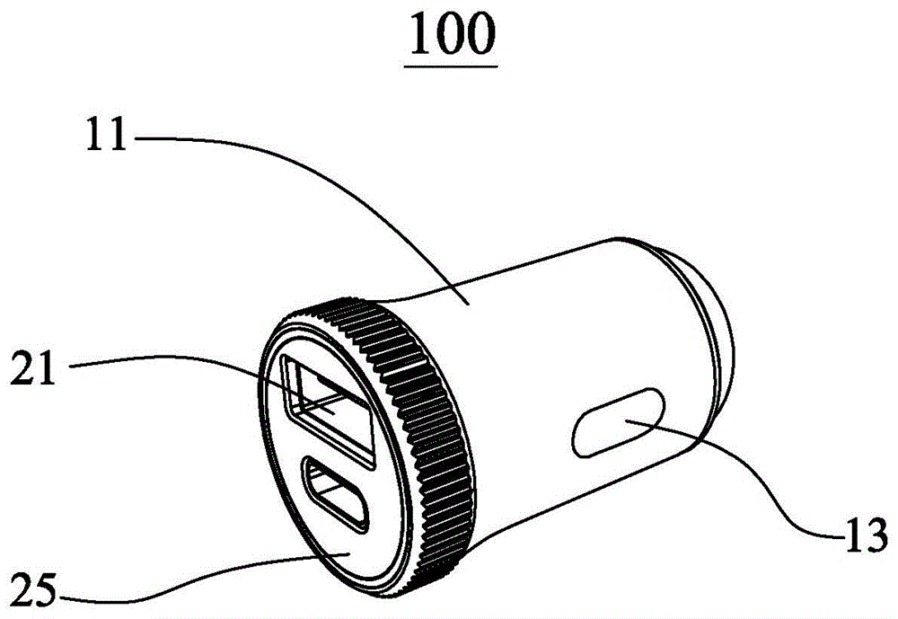 多状态指示光圈车载充电器的制作方法
