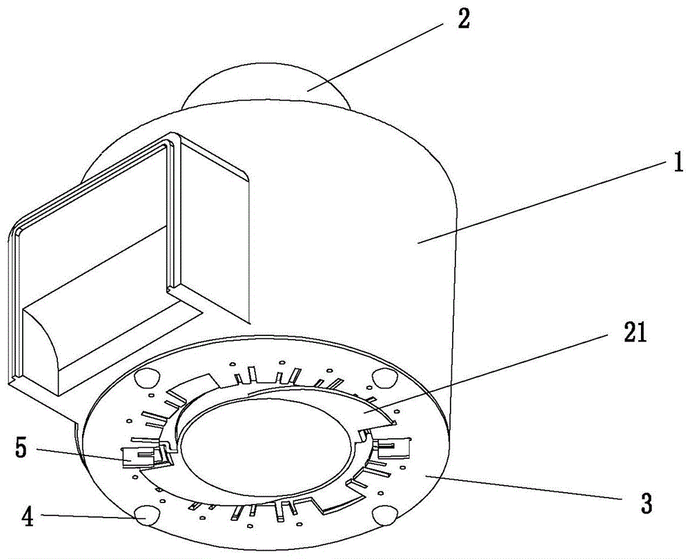 一种电动阀线圈卡扣锁紧结构的制作方法