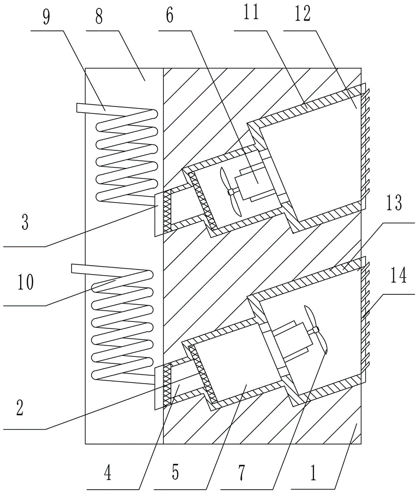 高层建筑保温换气系统的制作方法