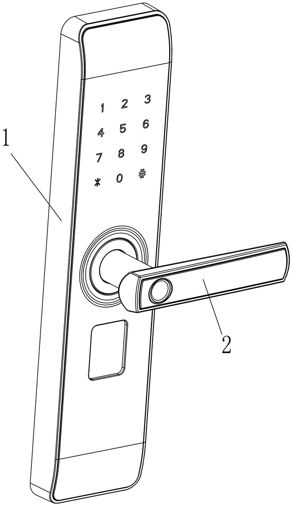 一种防门缝插入非法开锁的执手的制作方法