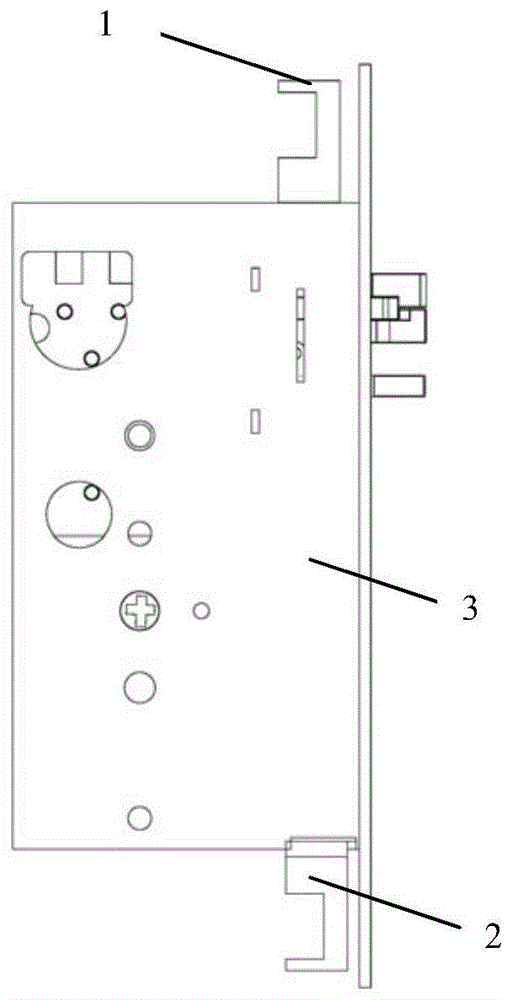 具有固定天地钩的自动电子锁体的制作方法