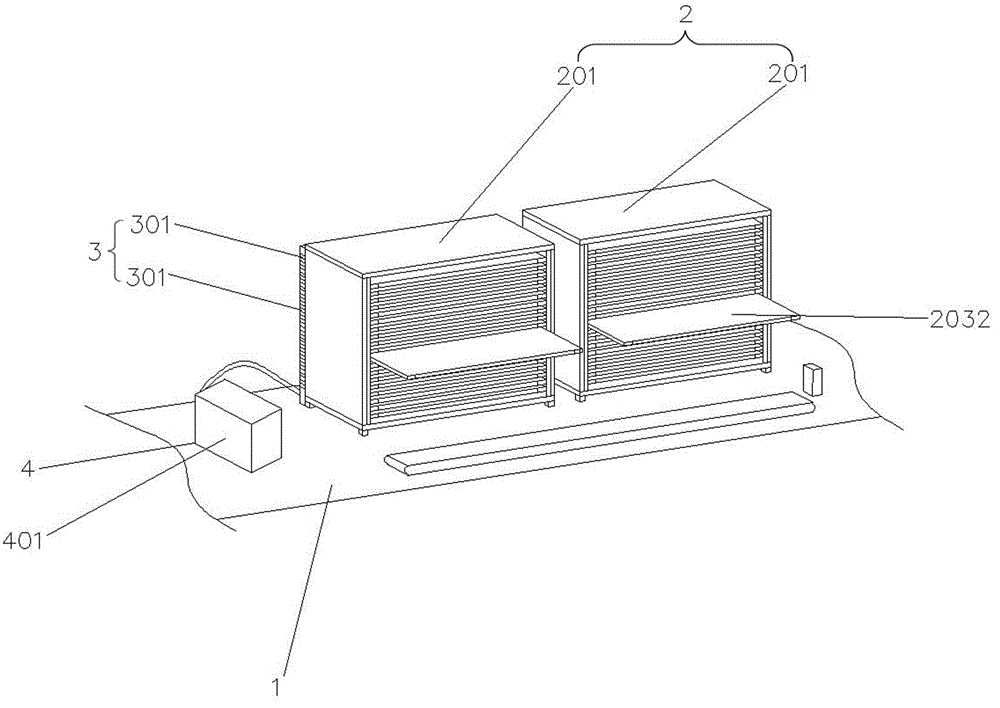 一种更节省空间的层架式固化炉的制作方法