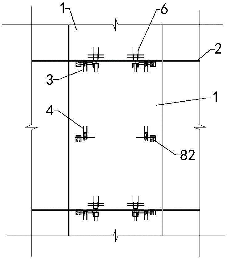 跨层外挂板与楼板的面外连接节点的制作方法