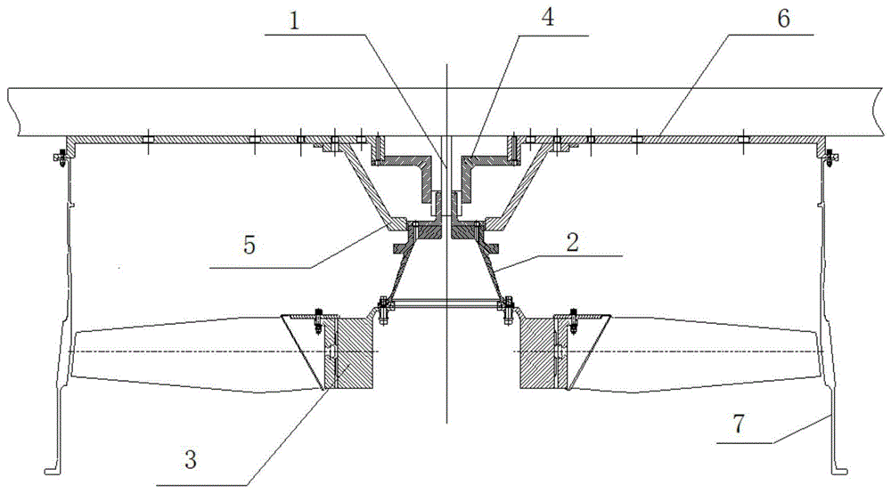 大风扇叶片包容试验轮盘限位装置的制作方法