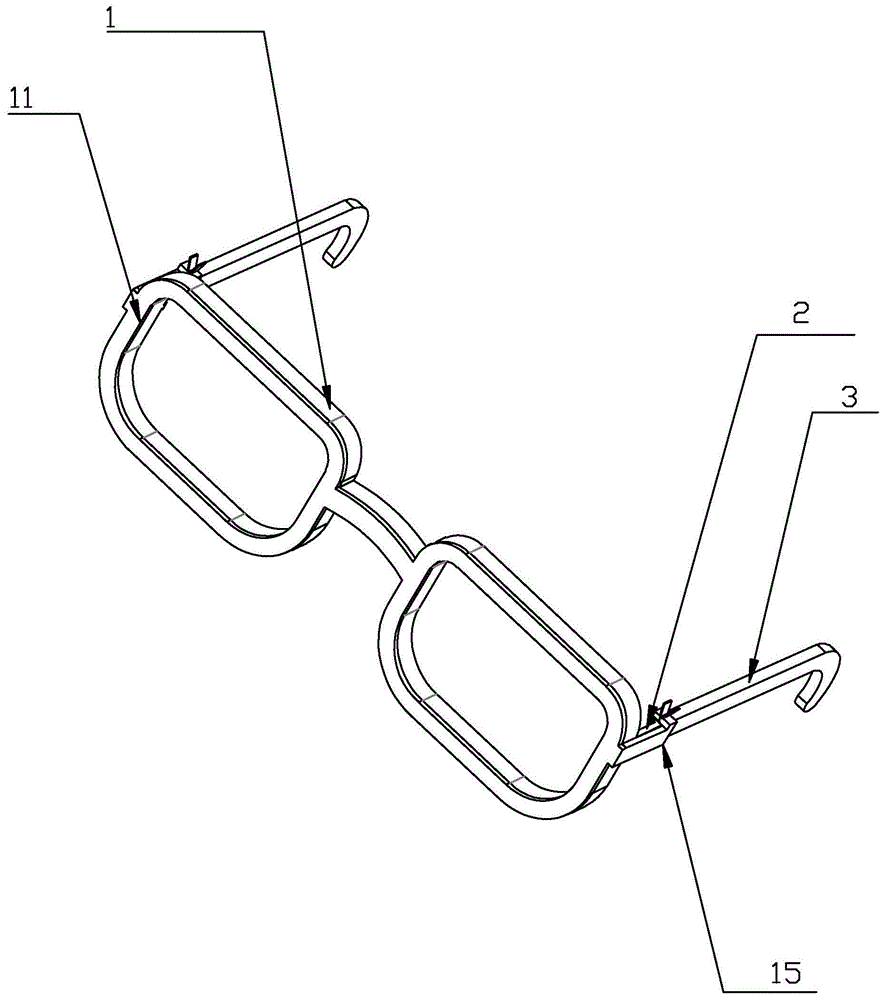 一种钛合金圆线的多功能眼镜结构的制作方法