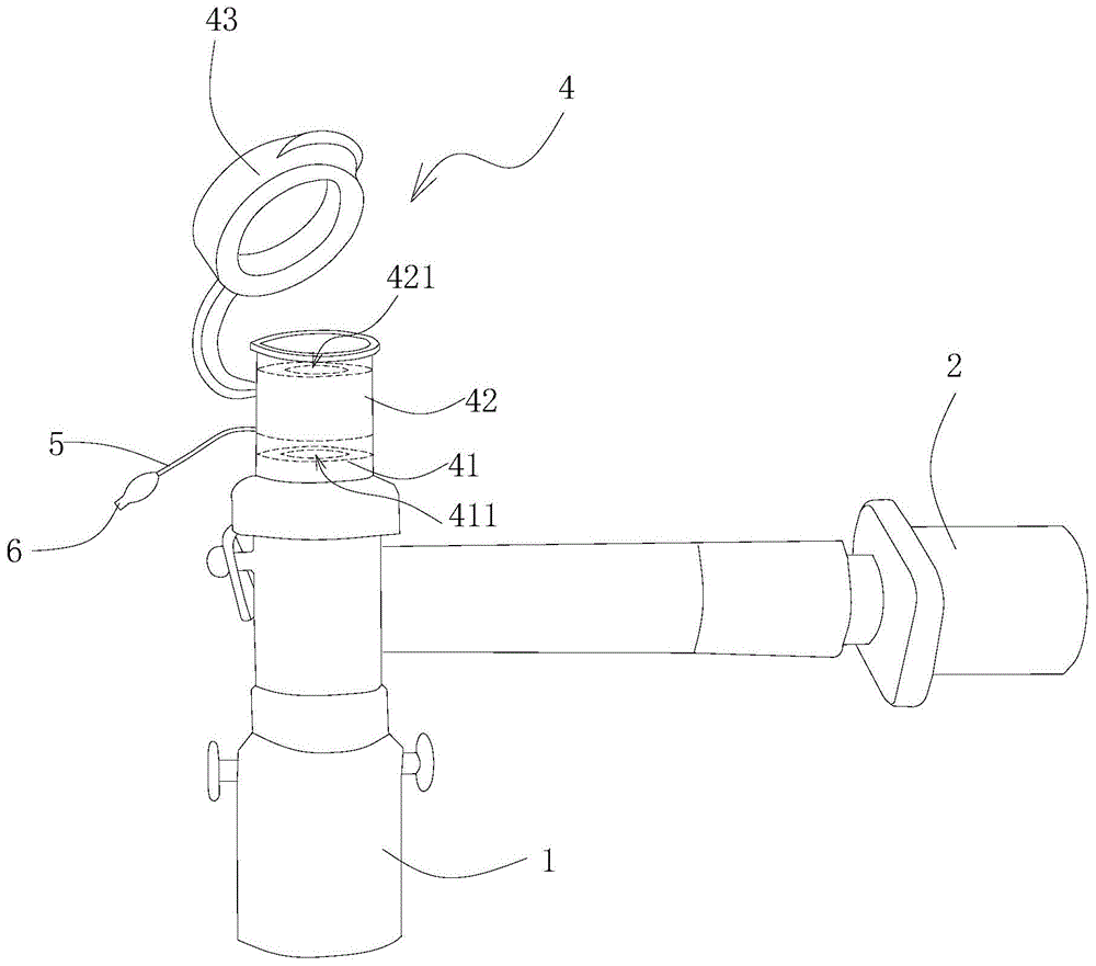 操作型防漏气气管插管三通连接头II型的制作方法