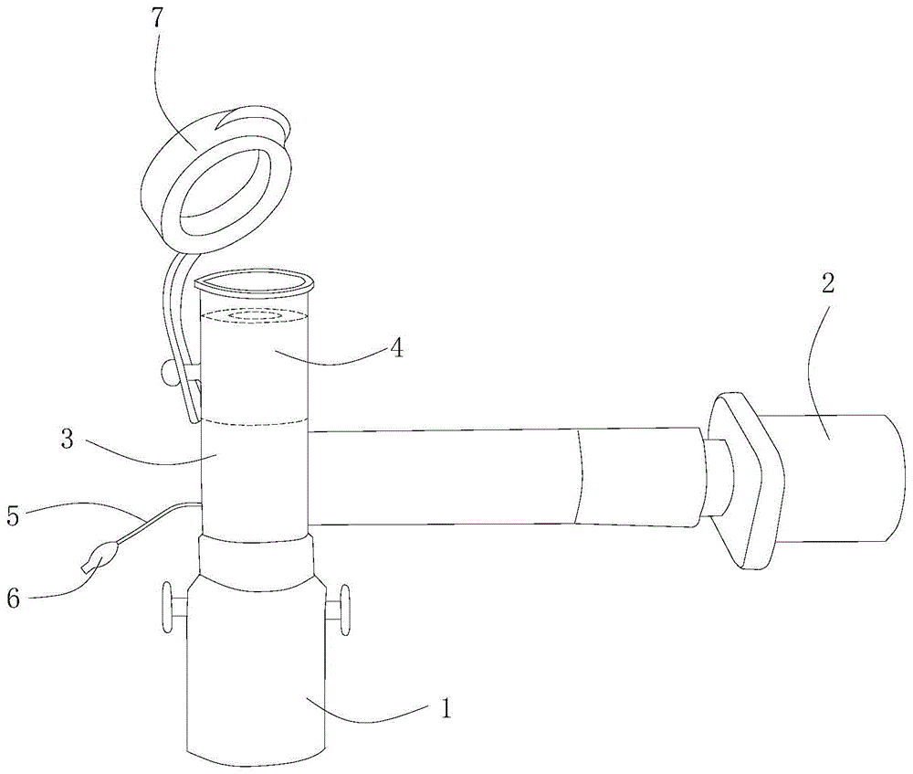 操作型防漏气气管插管三通连接头I型的制作方法