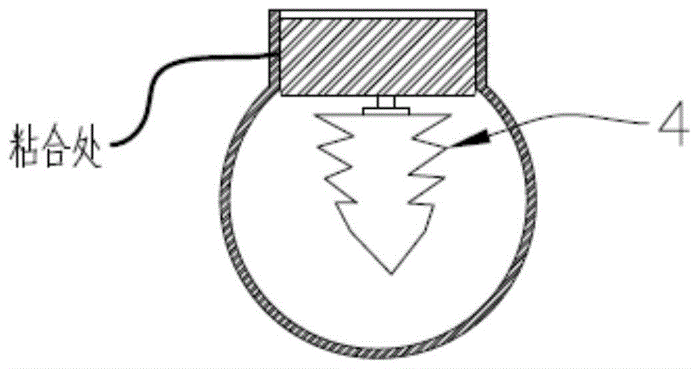 音乐水球胶装晾干时用的固定装置的制作方法