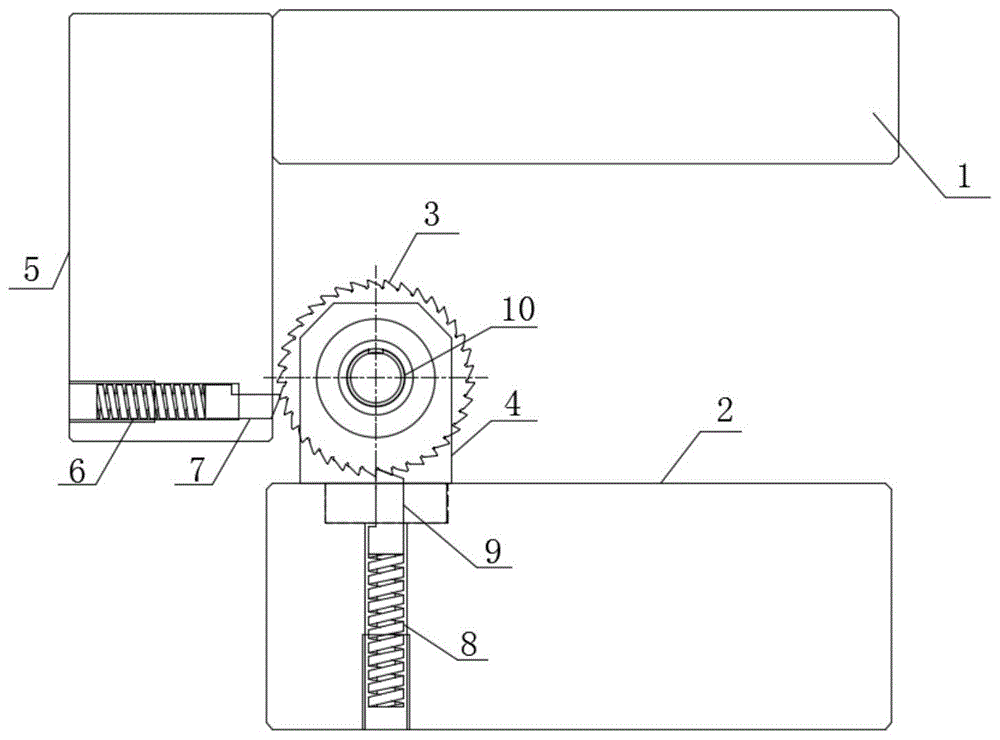 一种棘轮式马达铁芯模具的计量装置的制作方法