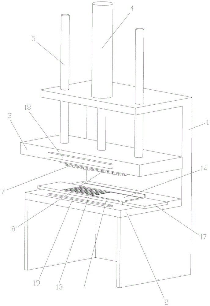 减震块冲切机的制作方法