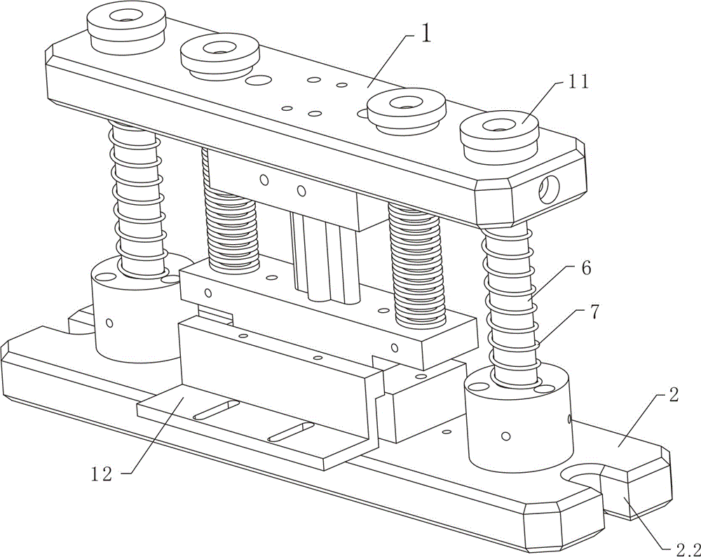 一种汽车底板零件的冲孔模具的制作方法