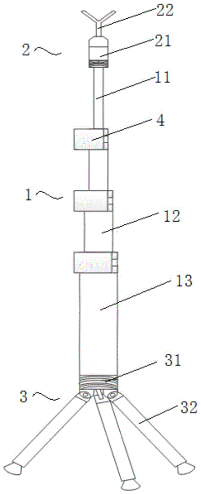 一种支撑型输电线路验电棒的制作方法