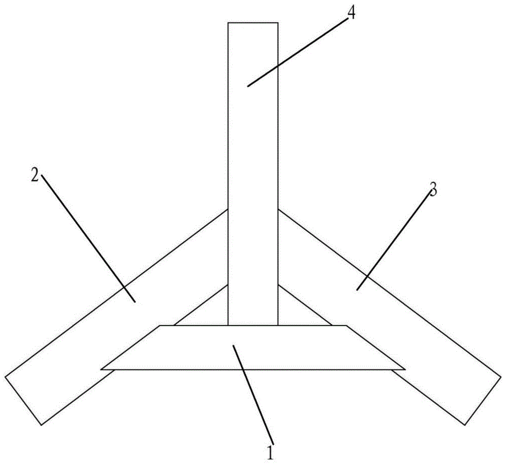 一种用于飞机起落的八字梁结构的制作方法